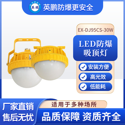 LED防爆灯仓库厂房车间防爆照明灯隔爆加油站100W应急防爆吸顶灯